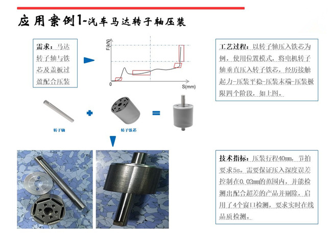 深圳伺服壓力機在馬達、電機、軸承壓裝上的應(yīng)用
